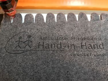 Lasergravur - Fleecedecke